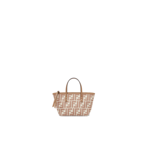 Roll Mini  Brown FF jacquard mini bag