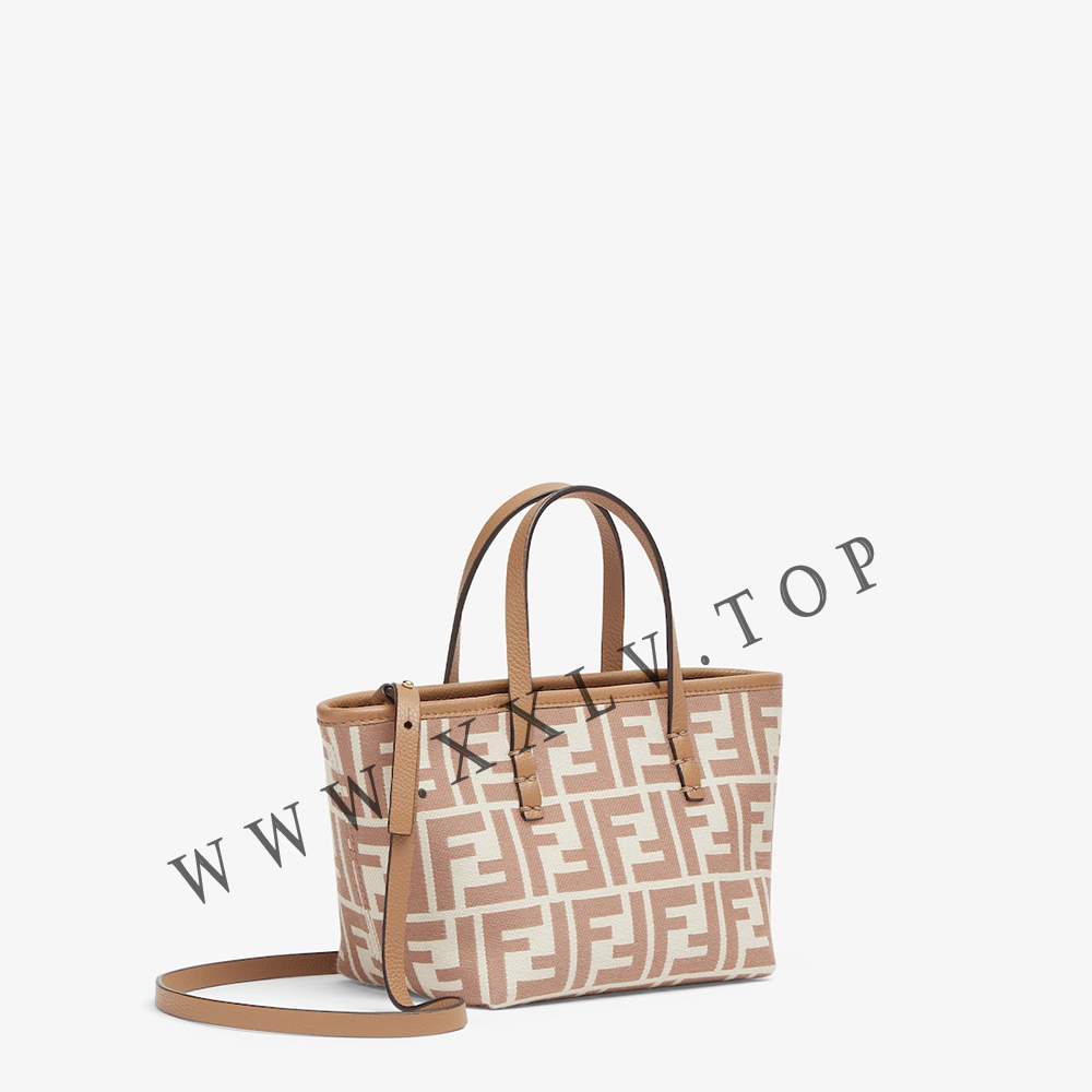 Roll Mini Brown FF jacquard mini bag - Image 5