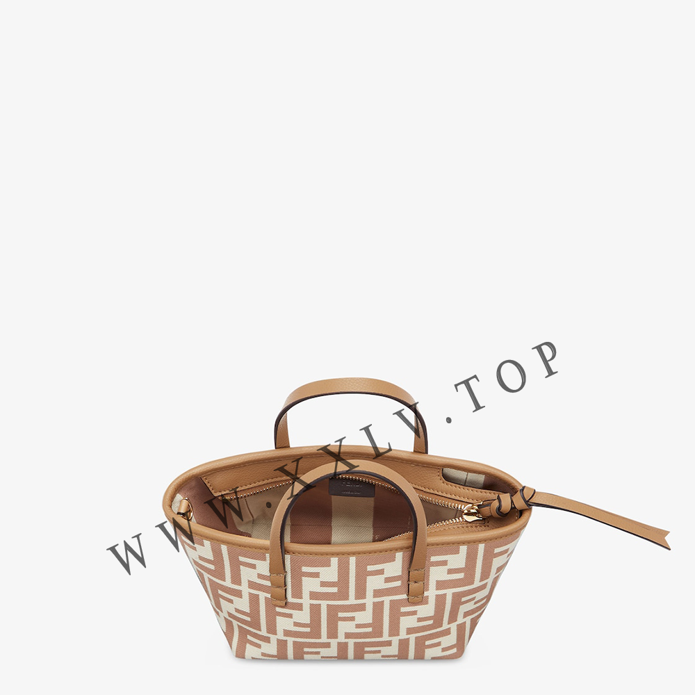 Roll Mini Brown FF jacquard mini bag - Image 4