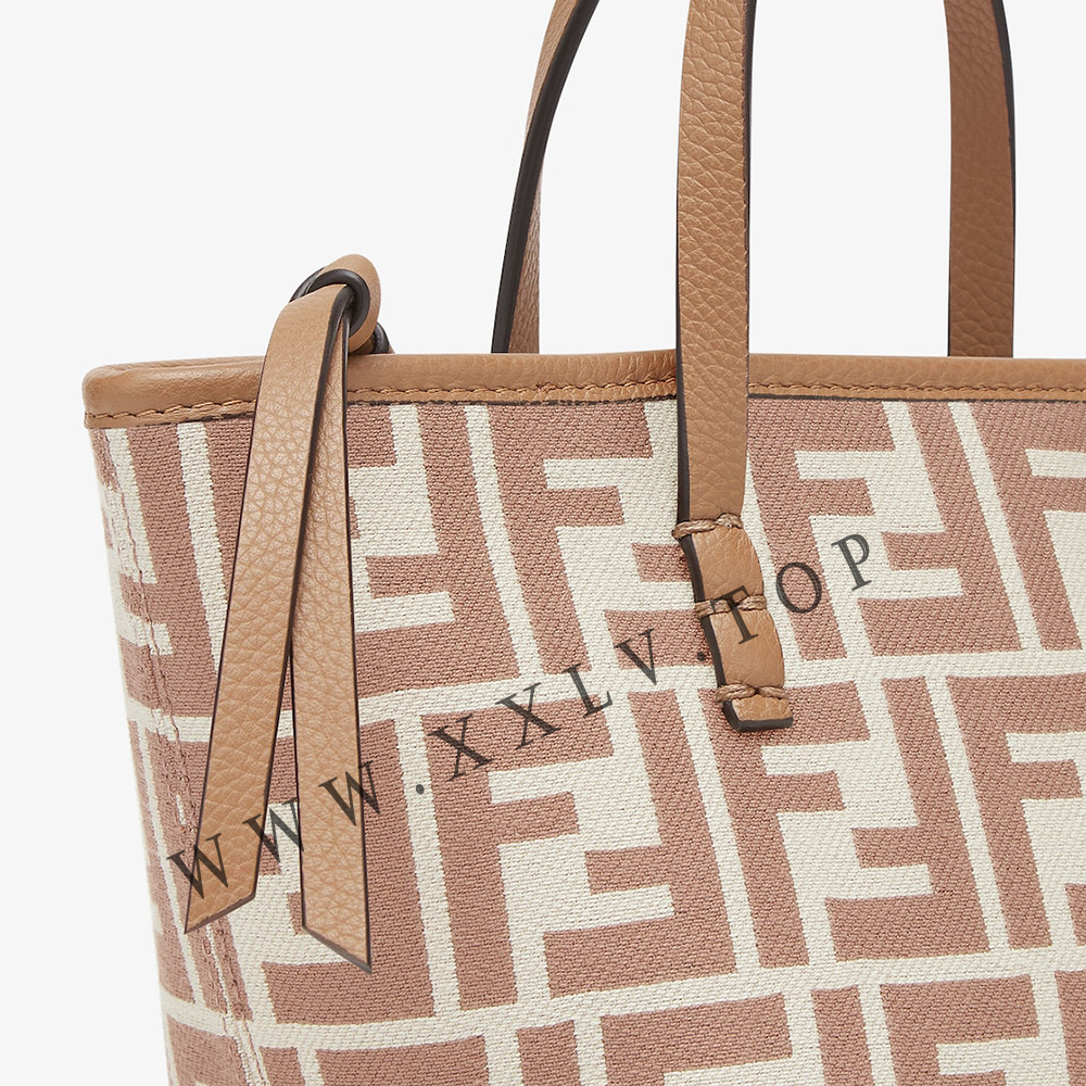 Roll Mini Brown FF jacquard mini bag - Image 3