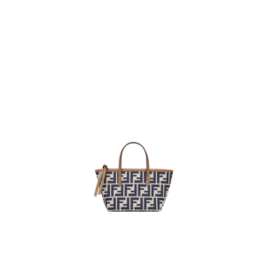 Roll Mini  Brown FF jacquard mini bag