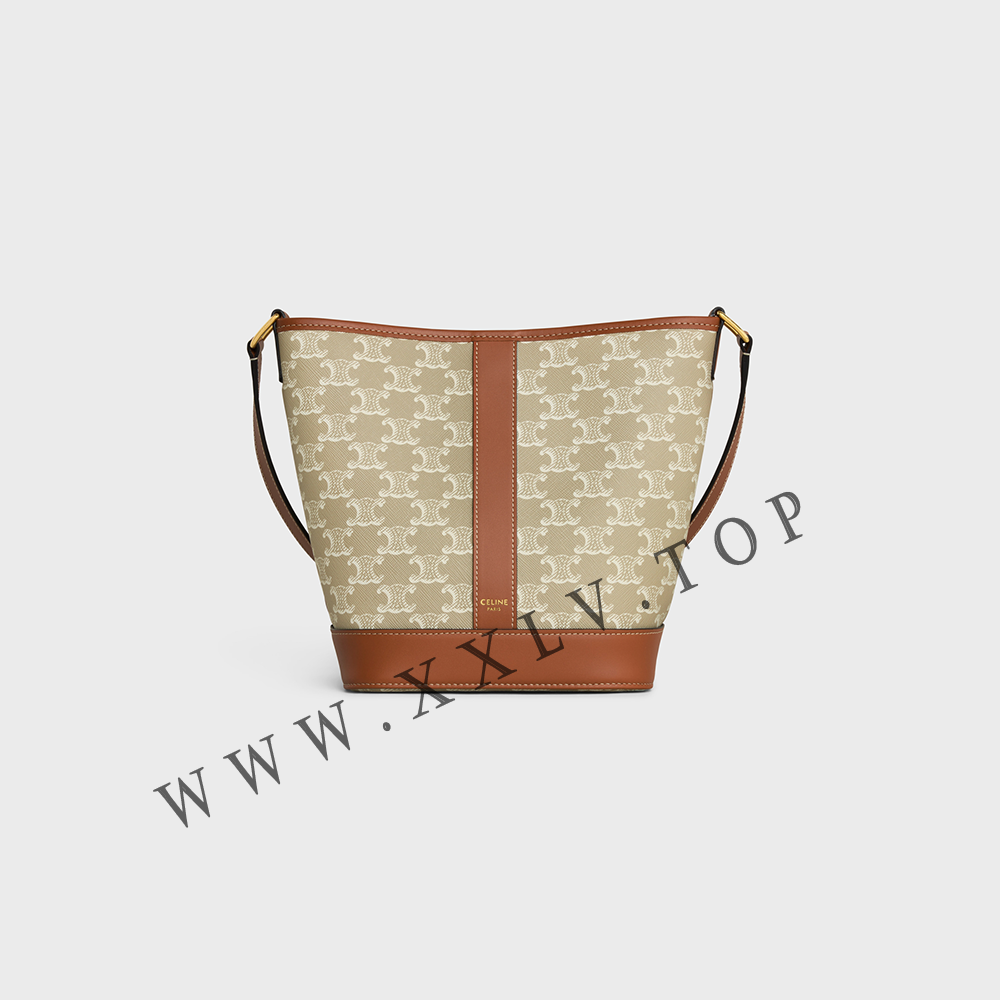 Small Bucket in Triomphe Canvas and calfskin - Image 5