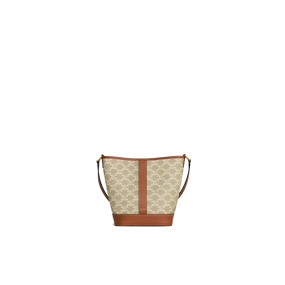 Small Bucket in Triomphe Canvas and calfskin