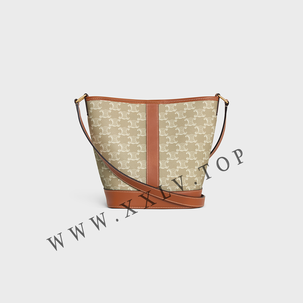 Small Bucket in Triomphe Canvas and calfskin - Image 3