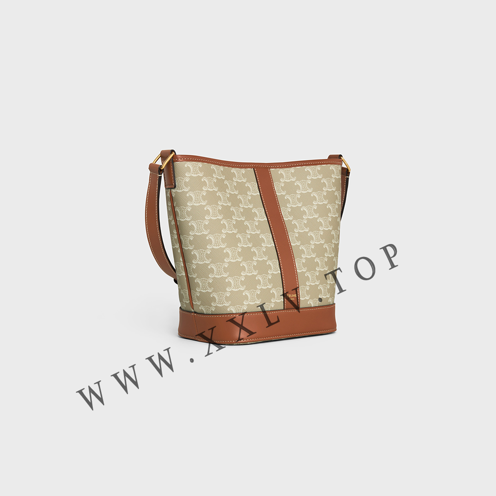 Small Bucket in Triomphe Canvas and calfskin - Image 4