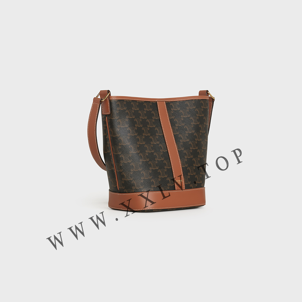 Small Bucket in Triomphe Canvas and calfskin - Image 4