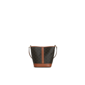 Small Bucket in Triomphe Canvas and calfskin