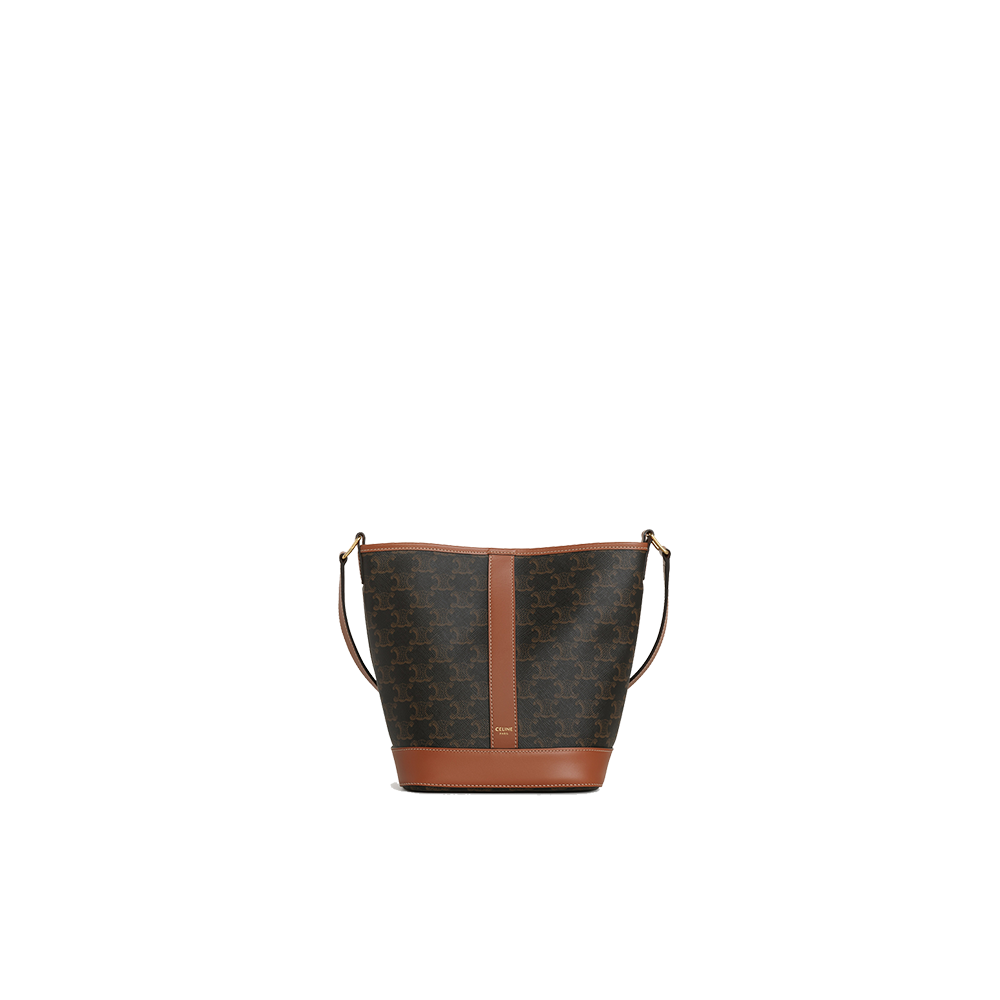 Small Bucket in Triomphe Canvas and calfskin