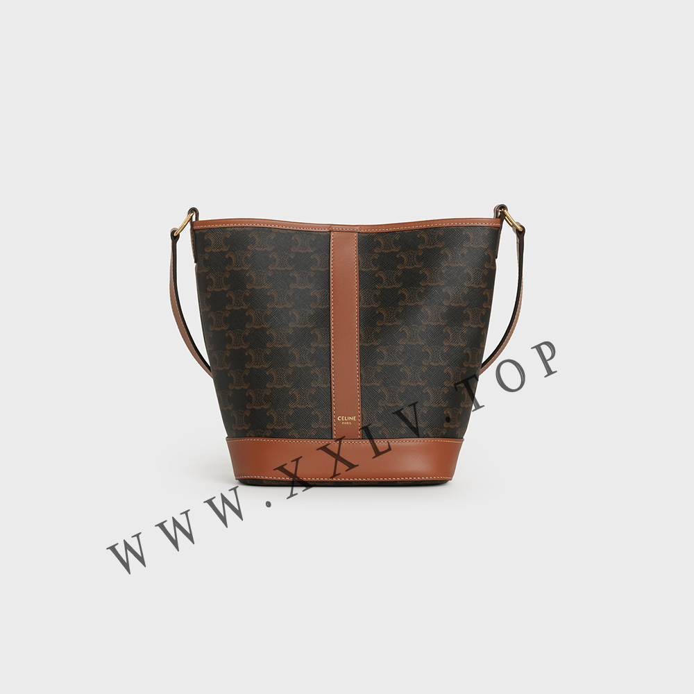 Small Bucket in Triomphe Canvas and calfskin - Image 5