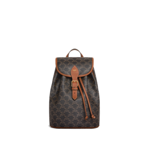 MEDIUM BACKPACK FOLCO in Triomphe Canvas and calfskin