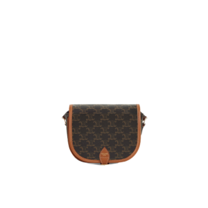 Medium Folco bag in Triomphe Canvas and calfskin