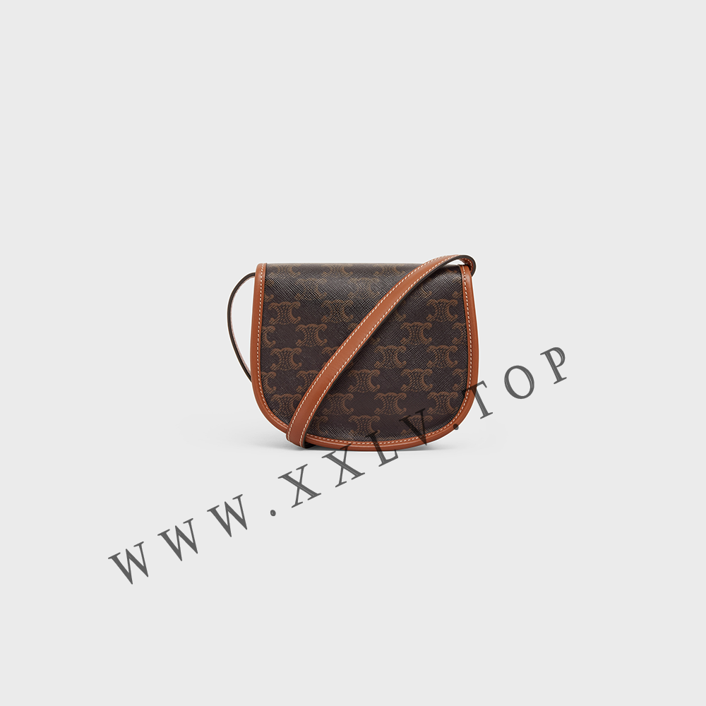 Mini Besace in Triomphe Canvas and calfskin - Image 4