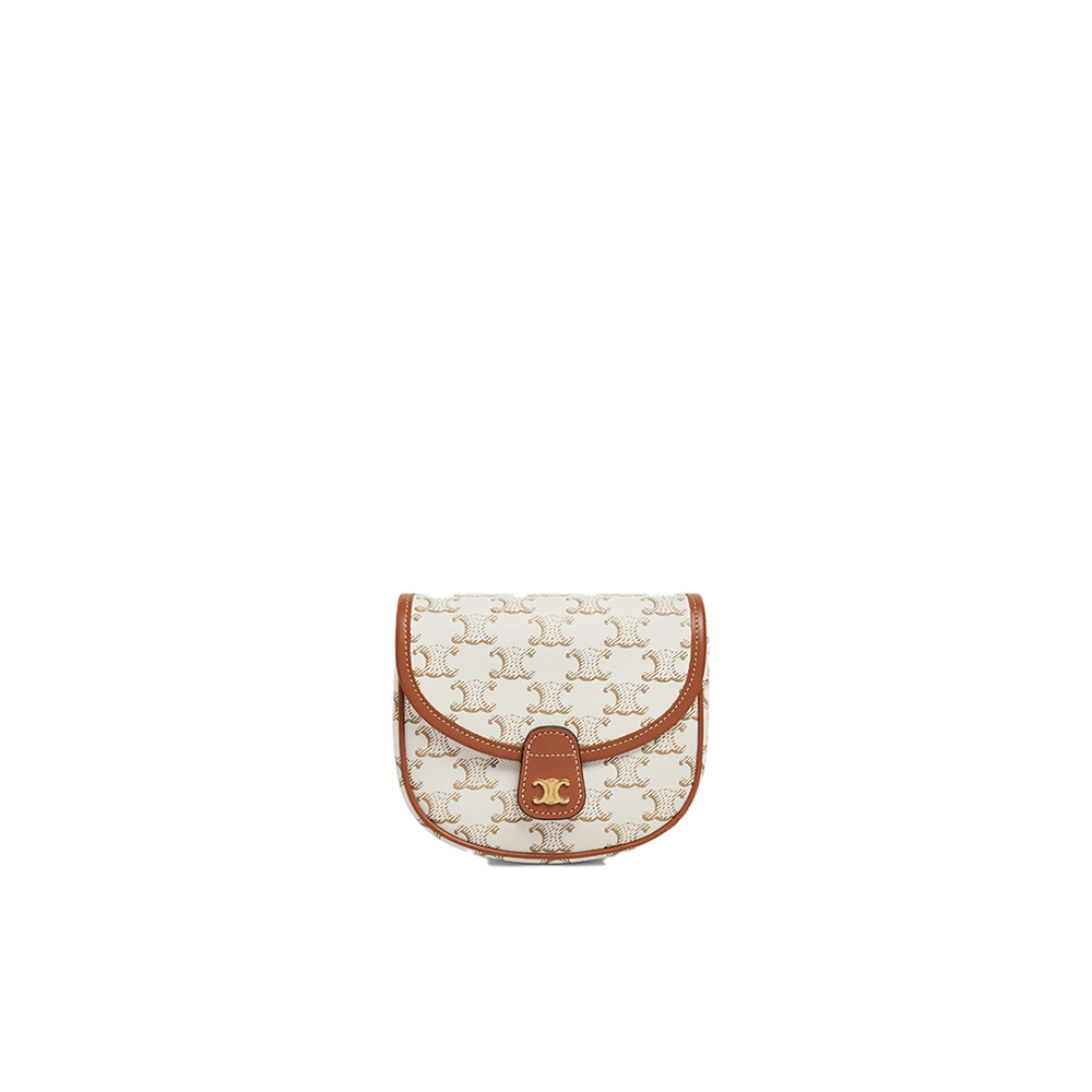 Mini Besace in Triomphe Canvas and calfskin