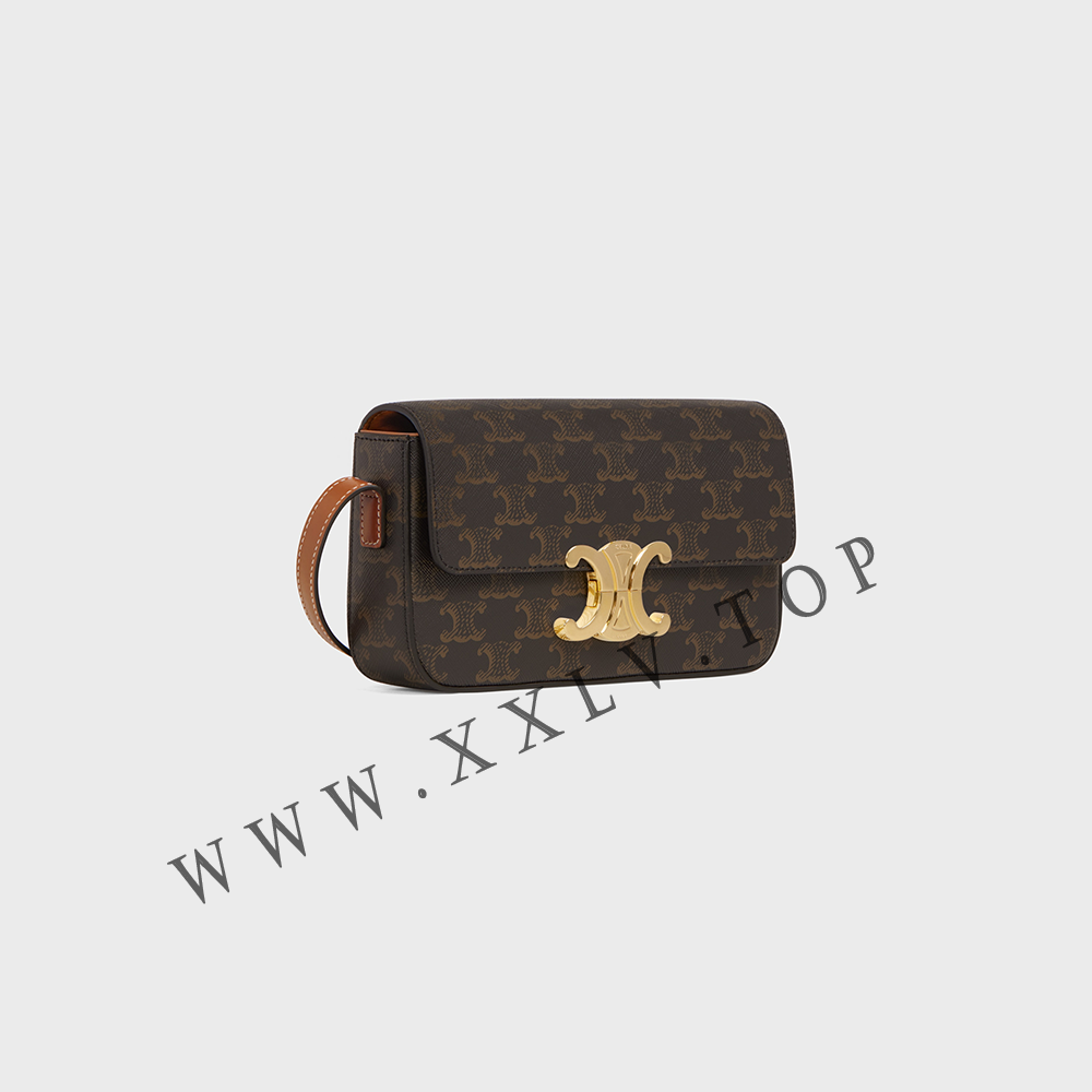 SHOULDER BAG CLAUDE in Triomphe canvas and calfskin - Image 5