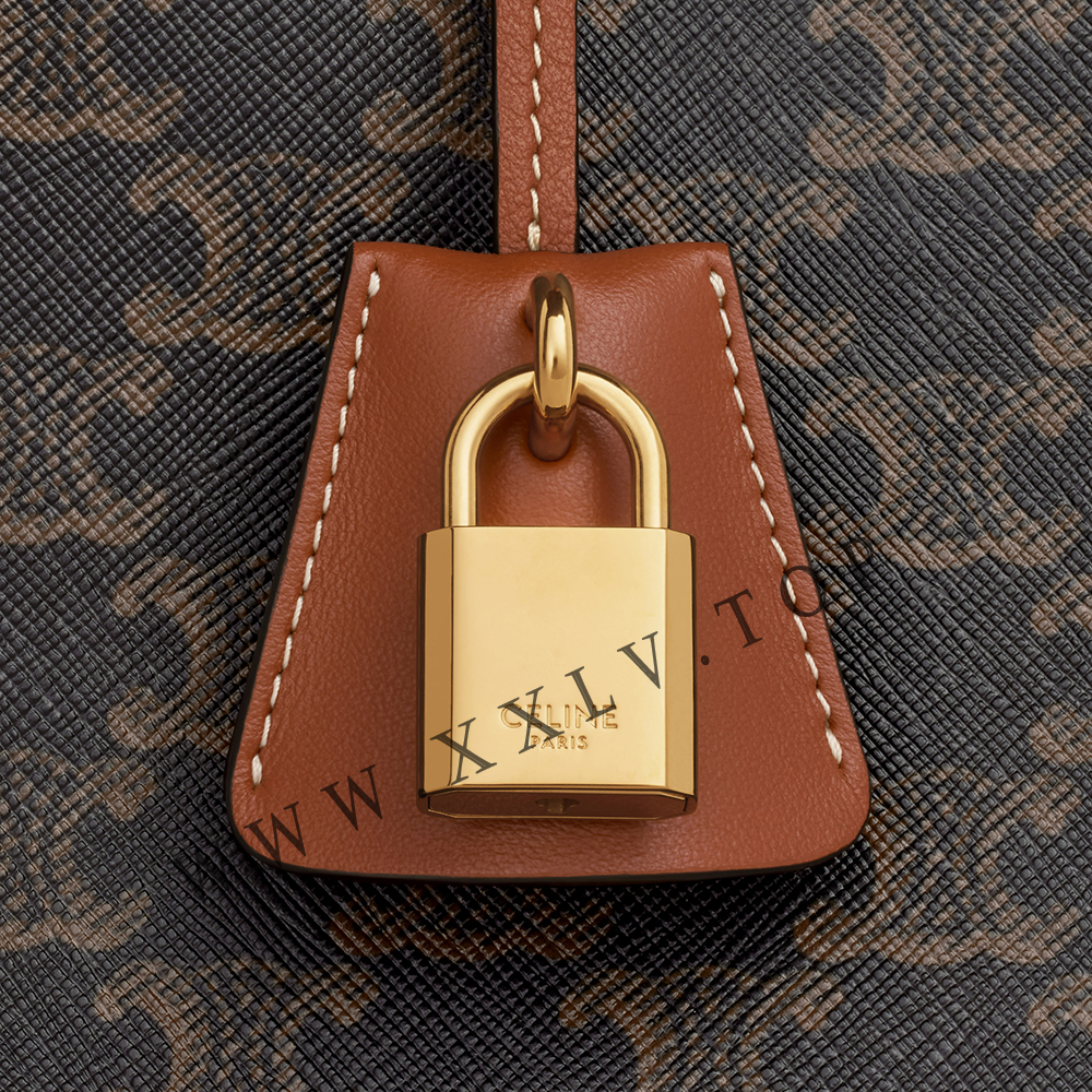 horizontal cabas in Triomphe Canvas and calfskin - Image 3