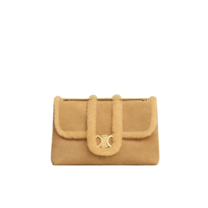 LARGE CELINE VICTOIRE BAG in SUEDE CALFSKIN AND SHEARLING