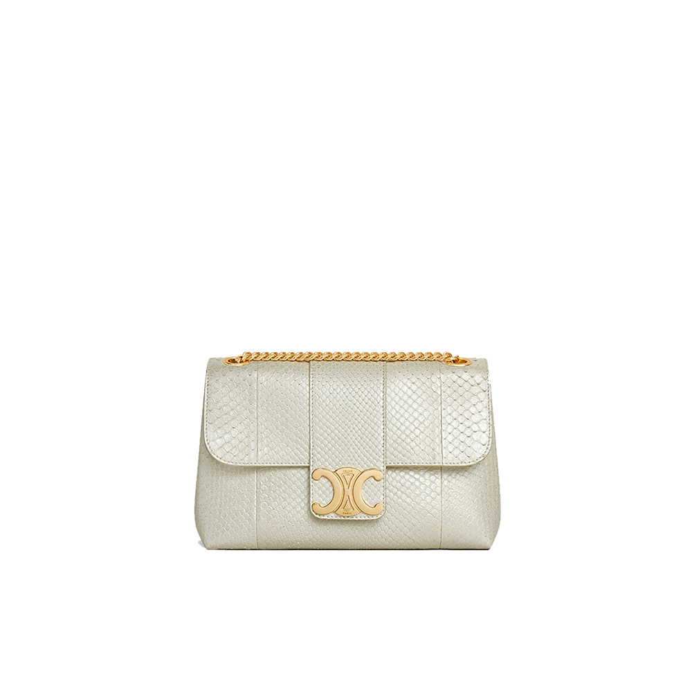 Medium Celine Victoire Bag in PEARLY PYTHON