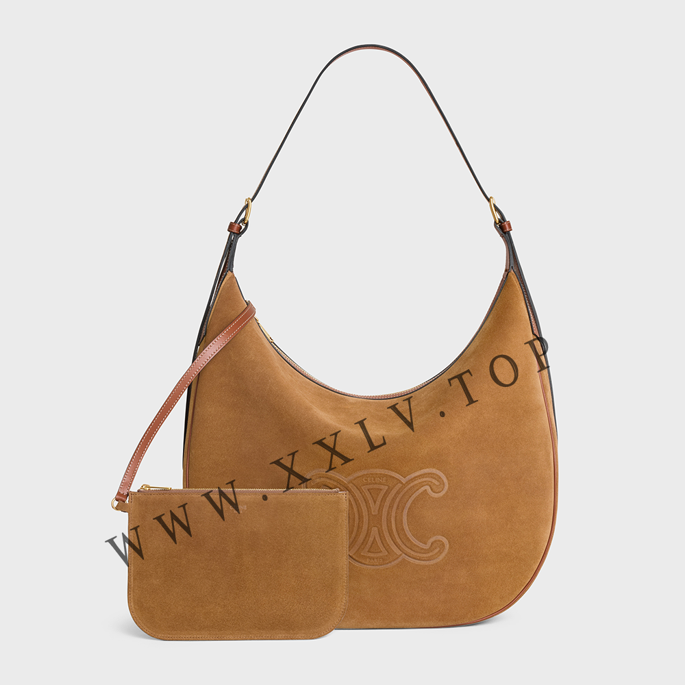 LARGE HELOÏSE CUIR TRIOMPHE BAG in SUEDE CALFSKIN - Image 4