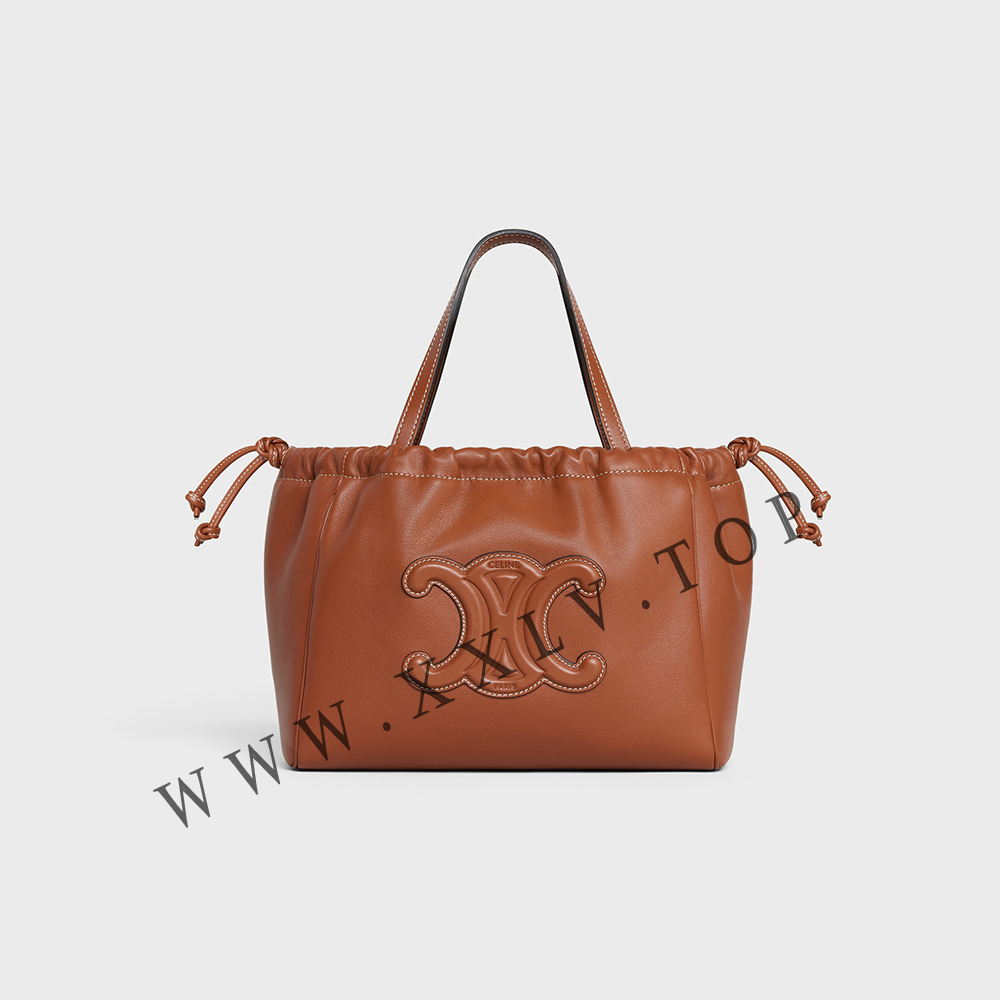 SMALL CABAS DRAWSTRING CUIR TRIOMPHE in Smooth Calfskin - Image 2