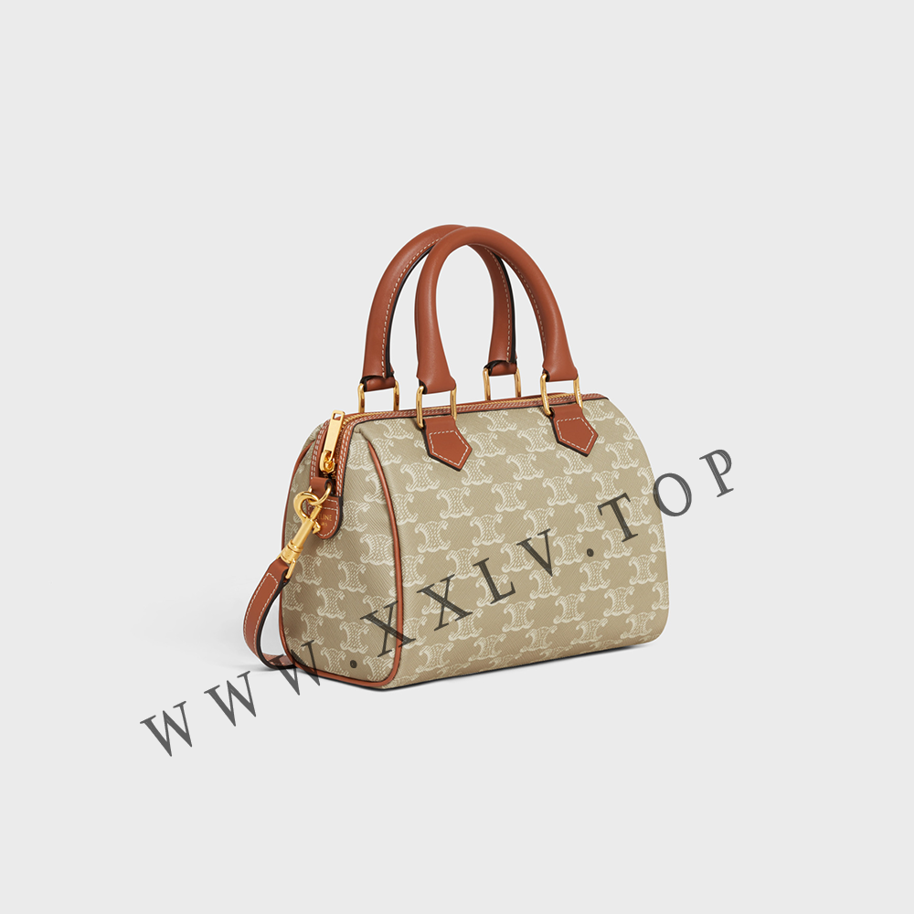 SMALL BOSTON in Triomphe Canvas and calfskin - Image 4