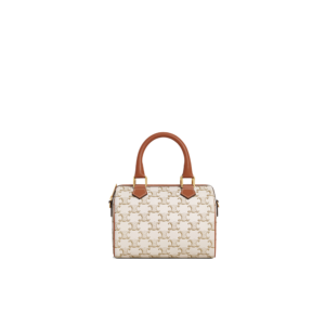 SMALL BOSTON in Triomphe Canvas and calfskin