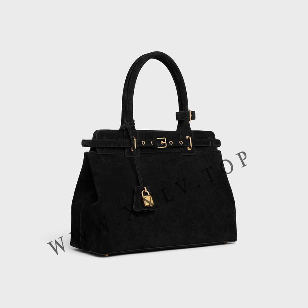 CELINE CONTI BAG in SUEDE CALFSKIN - Image 5