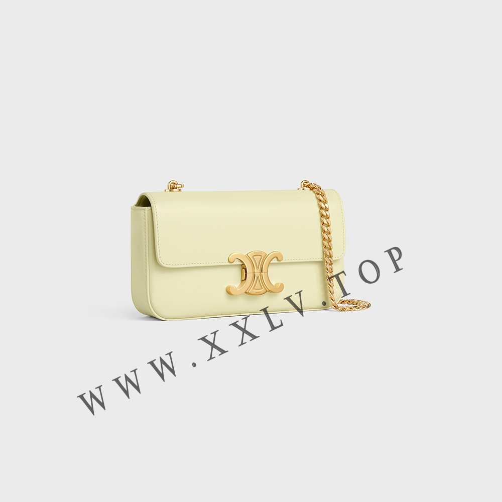 CHAIN SHOULDER BAG CLAUDE in shiny calfskin - Image 3