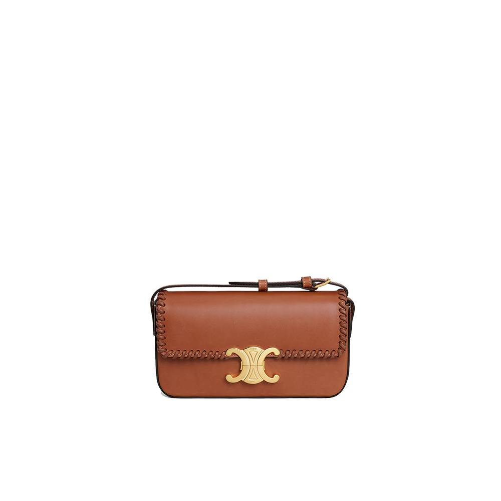 SHOULDER BAG CLAUDE in BRAIDED NATURAL CALFSKIN
