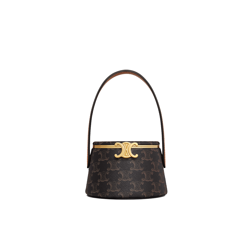 CELINE VANITY in Triomphe Canvas and calfskin