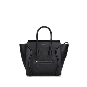 Micro Luggage handbag in drummed calfskin
