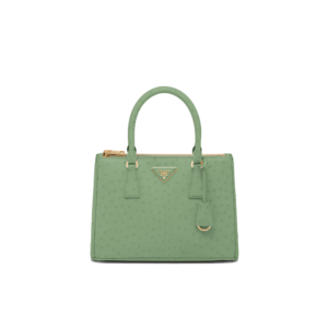 Medium Prada Galleria ostrich leather bag