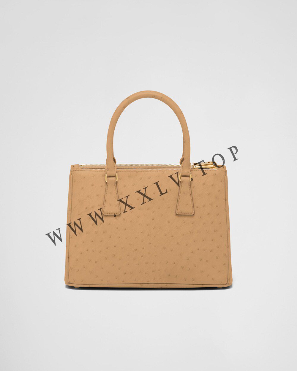 Medium Prada Galleria ostrich leather bag - Image 3