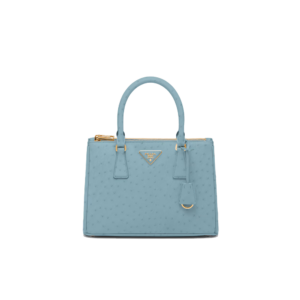 Medium Prada Galleria ostrich leather bag