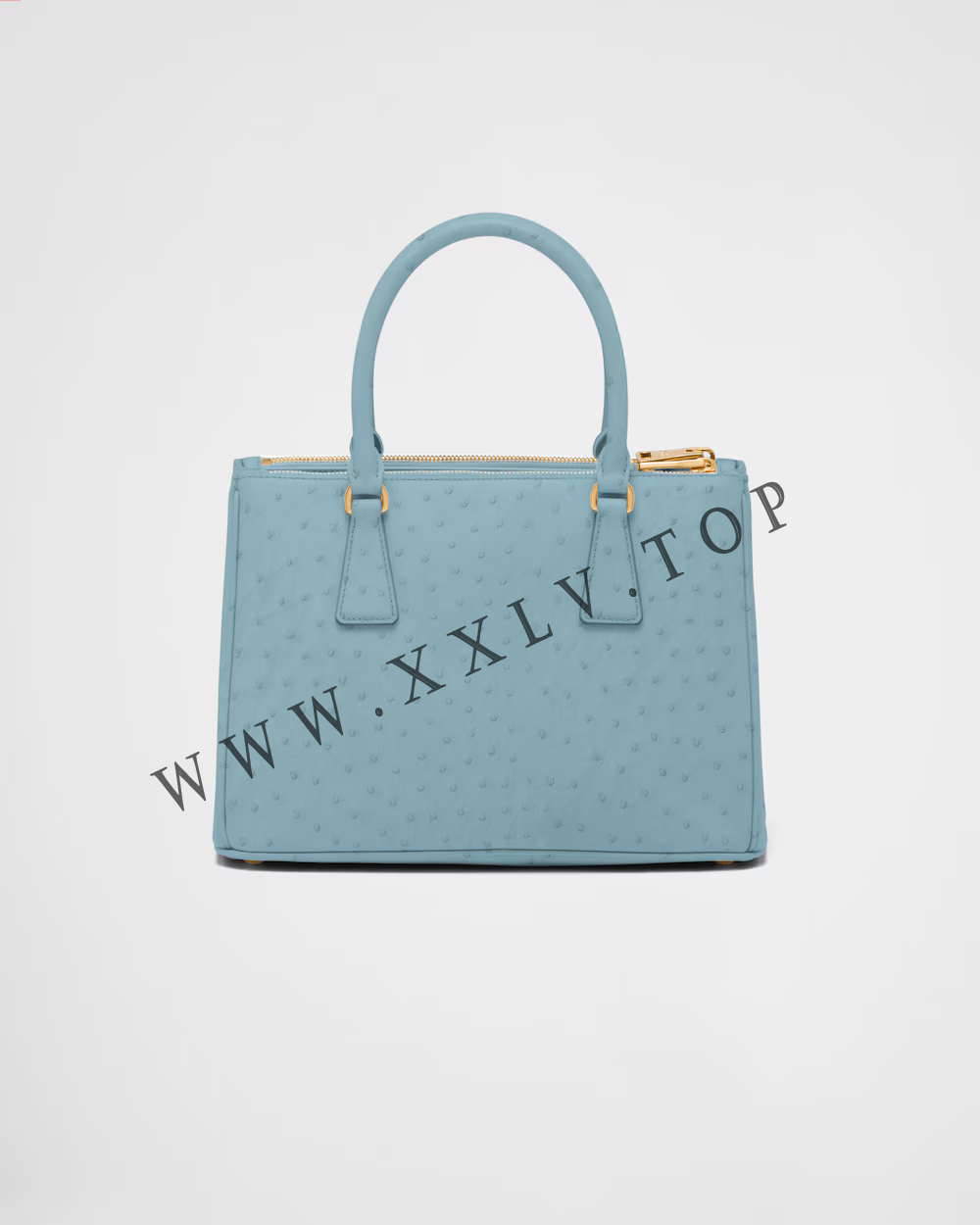 Medium Prada Galleria ostrich leather bag - Image 3