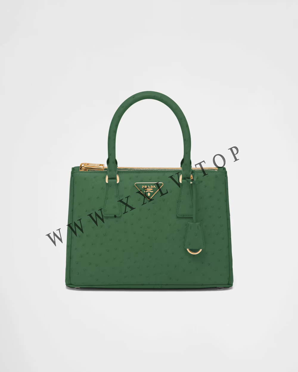 Medium Prada Galleria ostrich leather bag - Image 5