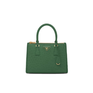Medium Prada Galleria ostrich leather bag