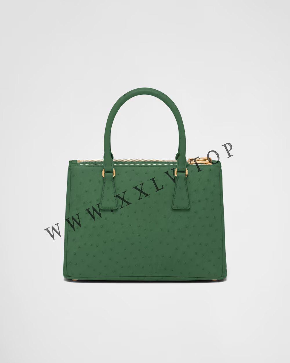 Medium Prada Galleria ostrich leather bag - Image 3