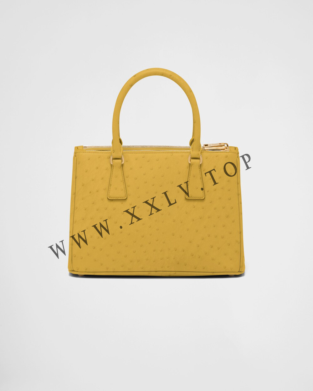 Medium Prada Galleria ostrich leather bag - Image 3