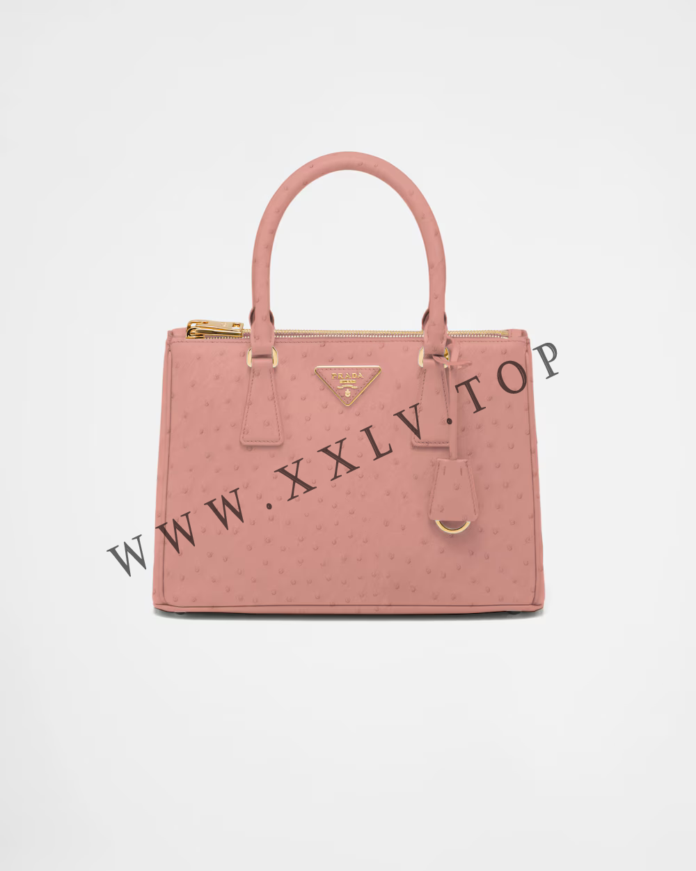 Medium Prada Galleria ostrich leather bag - Image 5