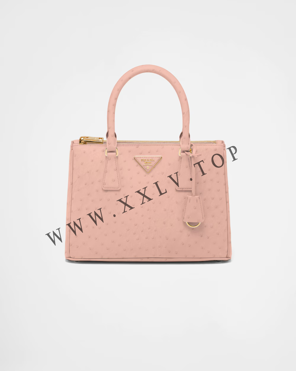Medium Prada Galleria ostrich leather bag - Image 5
