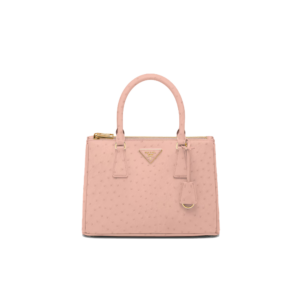 Medium Prada Galleria ostrich leather bag