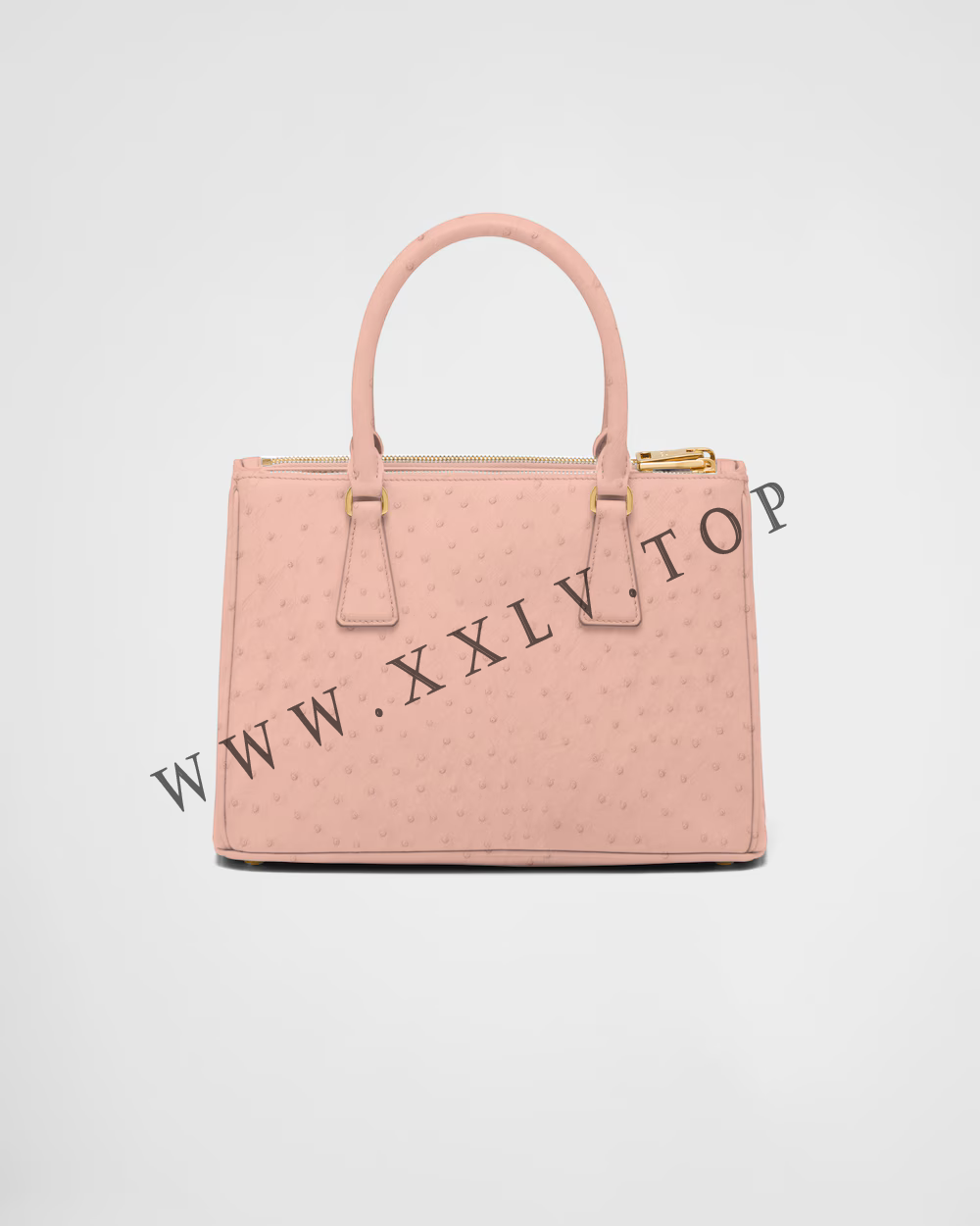 Medium Prada Galleria ostrich leather bag - Image 3