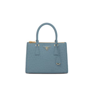 Medium Prada Galleria ostrich leather bag
