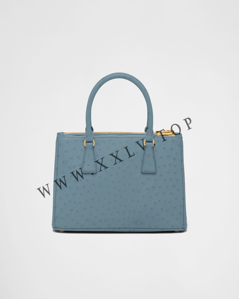 Medium Prada Galleria ostrich leather bag - Image 4