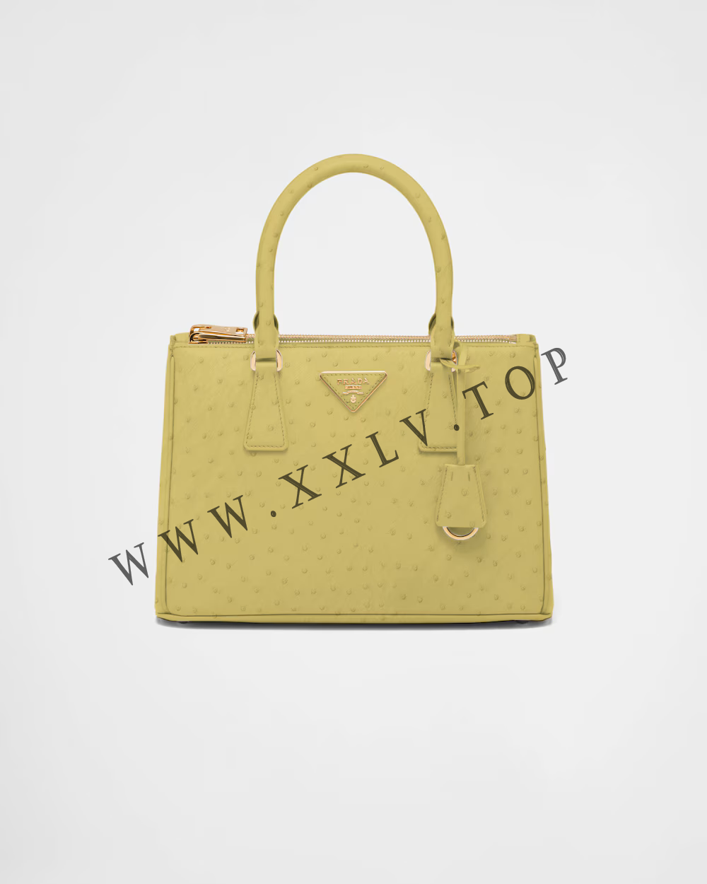 Medium Prada Galleria ostrich leather bag - Image 5