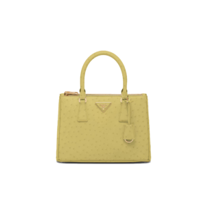 Medium Prada Galleria ostrich leather bag