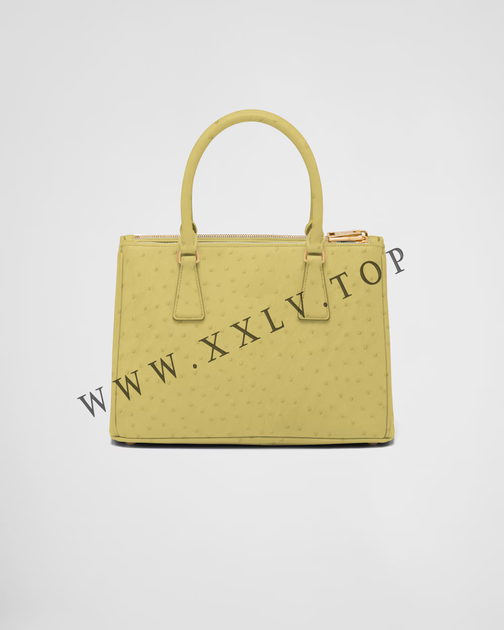 Medium Prada Galleria ostrich leather bag - Image 4