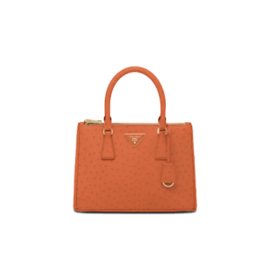 Medium Prada Galleria ostrich leather bag