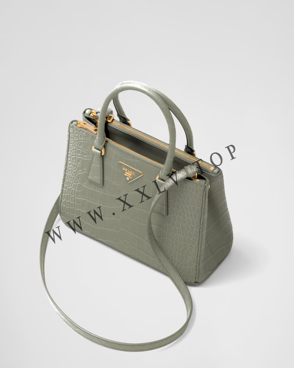 Medium Prada Galleria crocodile leather bag - Image 3