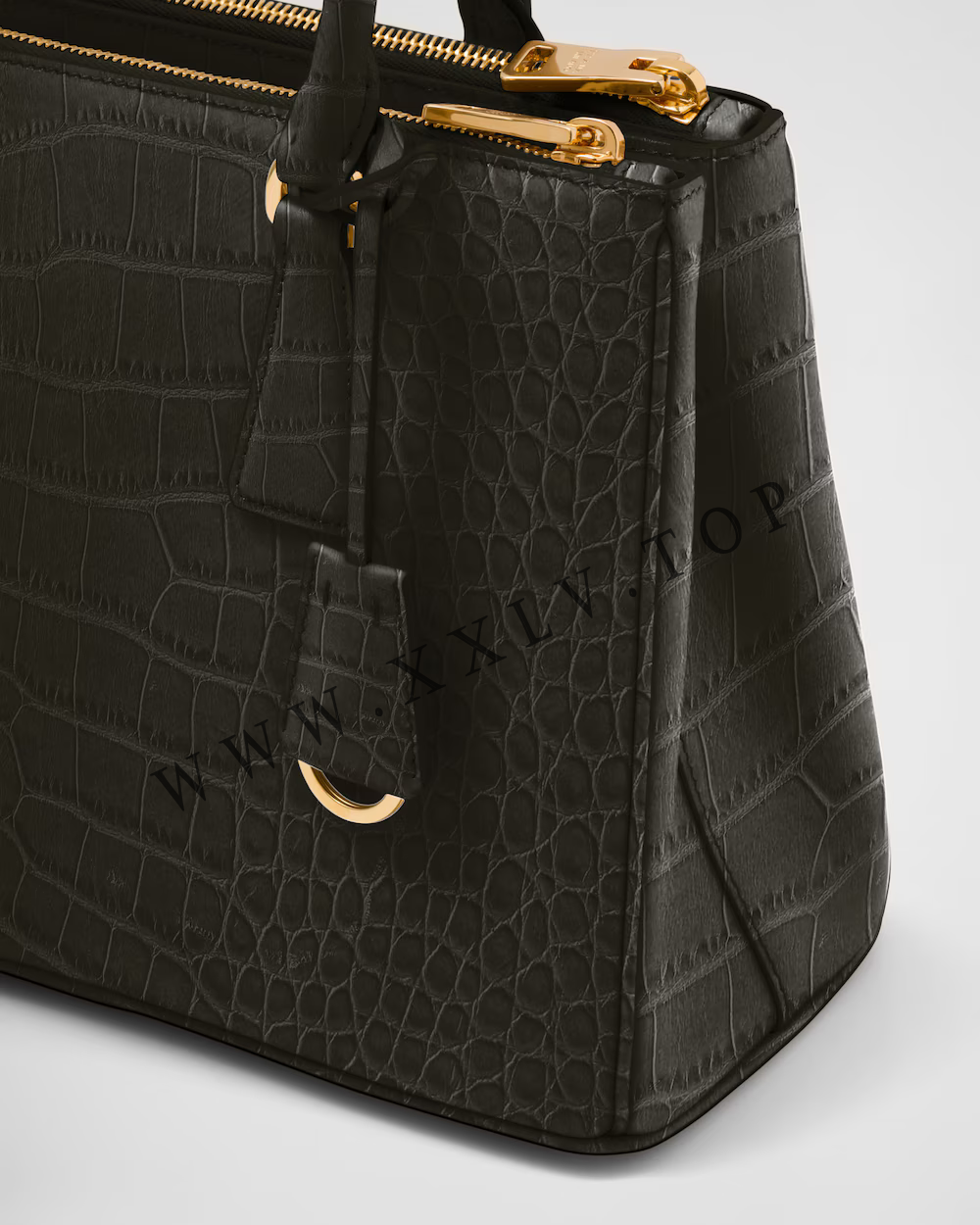 Medium Prada Galleria crocodile leather bag - Image 2